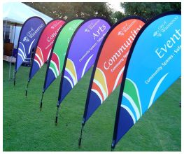 Teardrop Beach Flags for Events