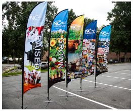 Custom swooper flags