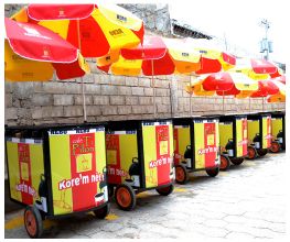 Cart market umbrella